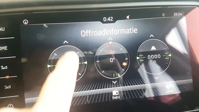 Off road display Octavia 3 facelift