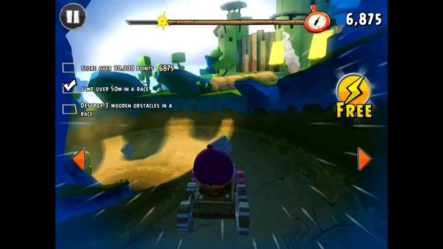 Angry birds Go! Серия 21! Гонка! НАБИРАЕМ МОНЕТЫ! Rocky Road! Игра Энгри бердз гоу