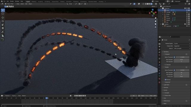 Blender Tutorial - Creating an Exploding Missiles Simulation