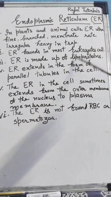 #Cell Organelles #Endoplasmic Reticulum#Structure#Functions