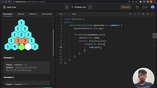 Pascal Triangle Leetcode | Striver SDE Sheet Day 1 | Click And Code