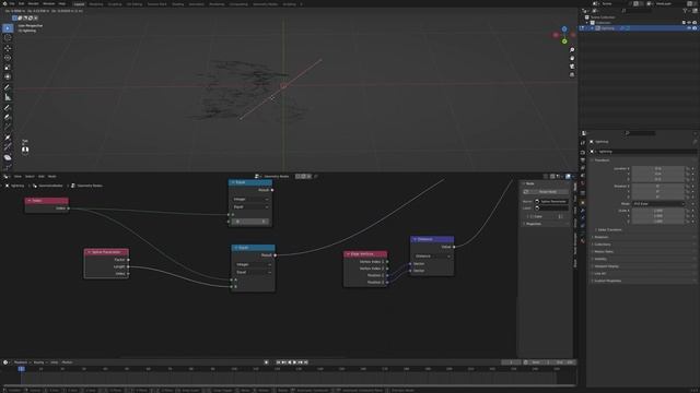 Procedural Lightning in Blender 3.3 (Shortest Path)