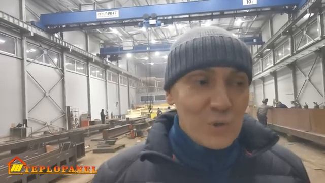 Потолочное отопление на заводе кранового оборудования Атлант (г.Краснознаменск) и отзыв директора