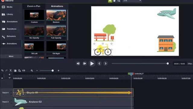 Camtasia Studio Part - 4 | How to Create Cartoon Animation ( level - 01 )