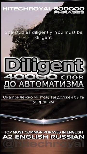 Знаешь что такое Diligent? Учи слово в минуту! Примешь вызов? 3000 слов за месяц!