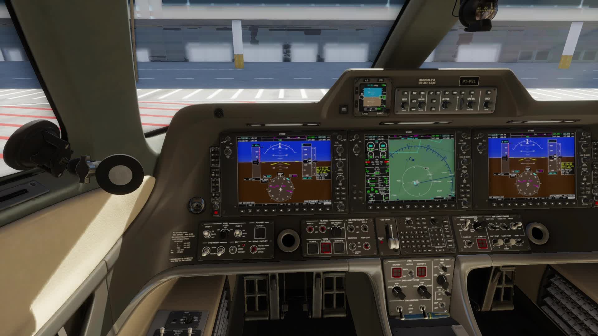 X-Plane 12. Кейптаун (ЮАР) - Лесото (Масеру) на Embrayer Phenom 300.