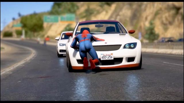 Spiderman Accidents - GTA 5 Epic Ragdolls | (Euphoria physics) - Spiderman Fails (Funny Moments)