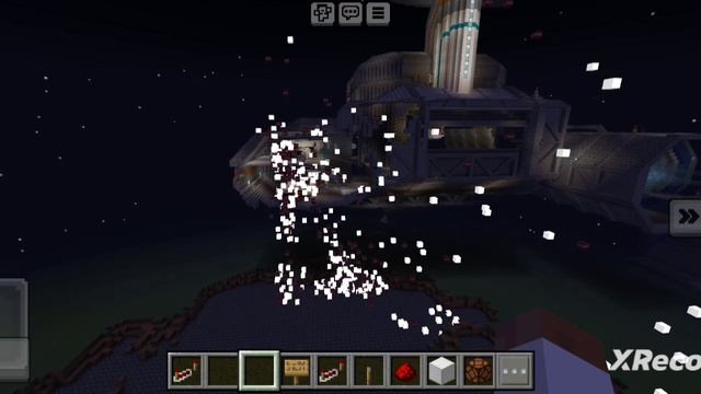 взорвал 100 динамита на рабочем корабле в minecraft