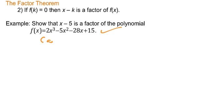 The Factor Theorem
