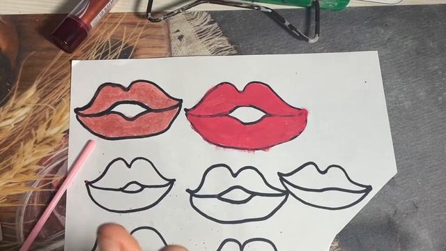 асмр|помада|звуки рта|идея лизы DIY|