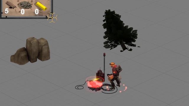 Real Time Fortress 2 mockup: engineer