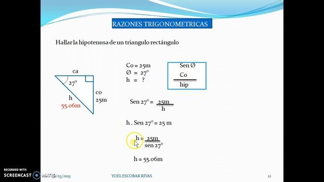 funciones lineales, teorema de pitagoras y razones trigonometricas parte 2