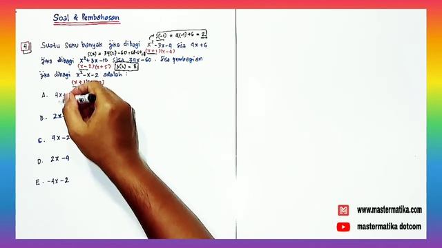 TEOREMA SISA (Part2) Penyelesaian Soal dengan Konsep dan Solusi Master Super Cepat