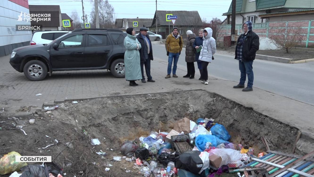 В Брянске решили проблему с мусорными ямами на улице Красный Маяк