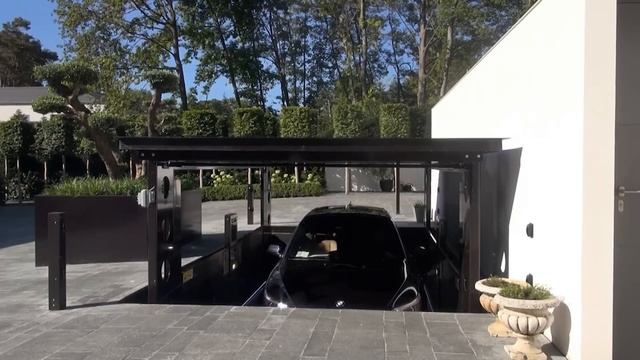 Invisible car lift IP1-CM MOB. Installation in Swiss.