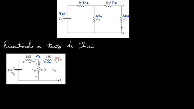 Exercício Resolvido - Teorema de Thévenín