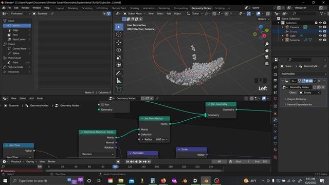 Particle Disintegration Simulation with Geometry Nodes | Blender 3.5 Tutorial