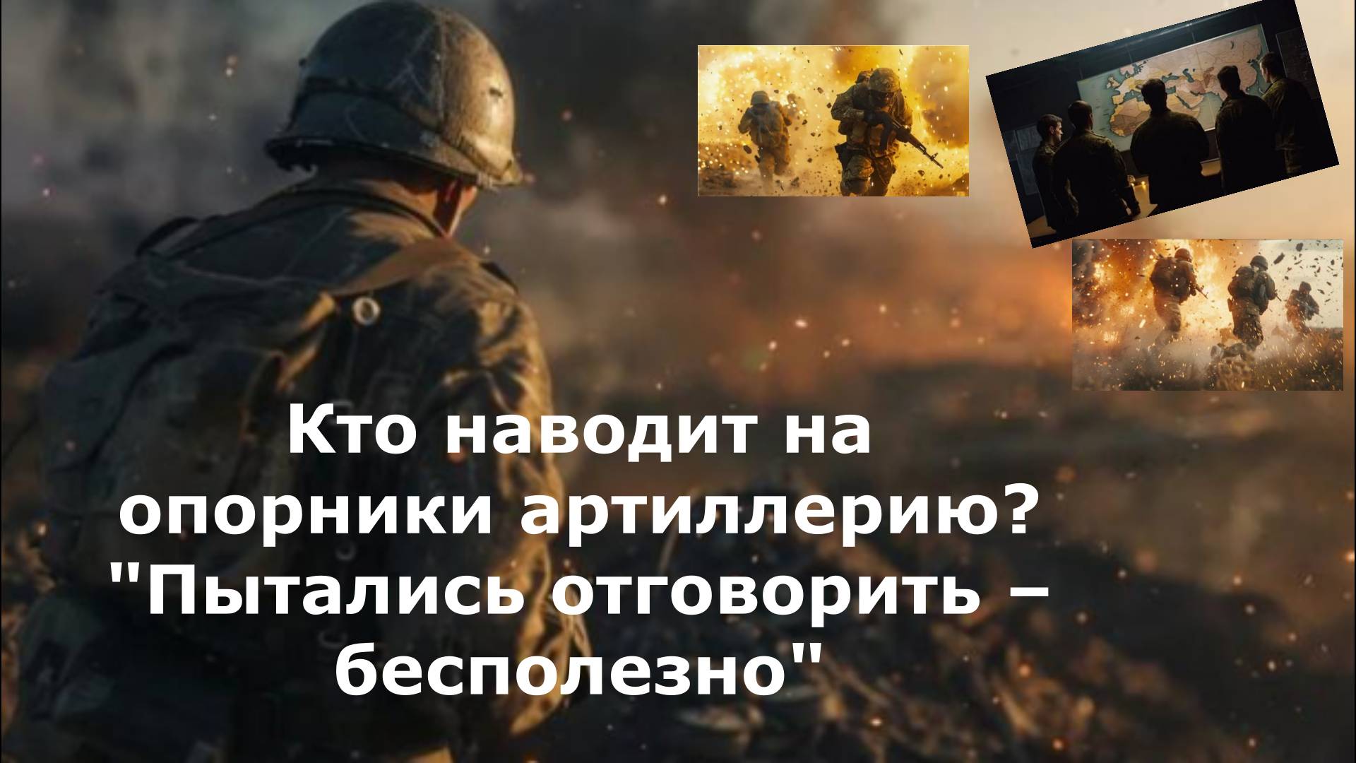 Кто наводит на опорники артиллерию? "Пытались отговорить – бесполезно"
