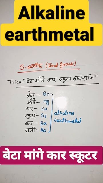 s-block elements 2nd group. #youtubeshorts #shorts