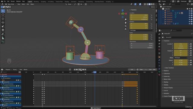 5 -Animating an Arm with Parenting and Constraints