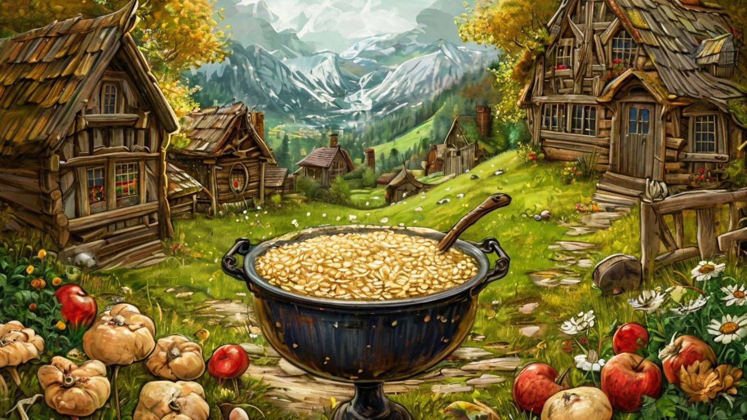 СКАЗКА КАША ИЗ ТОПОРА