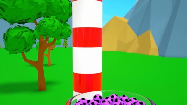 Играем и учимся! Раскрась шарики и спой песенку! Детские стишки и песенки!