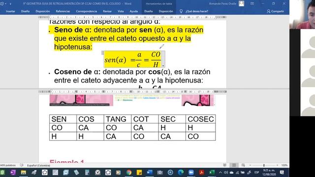 2020 08 12 MIERCOLES 902 GEOMETRÌA 7 55 AM PARTE 2 DE 2
