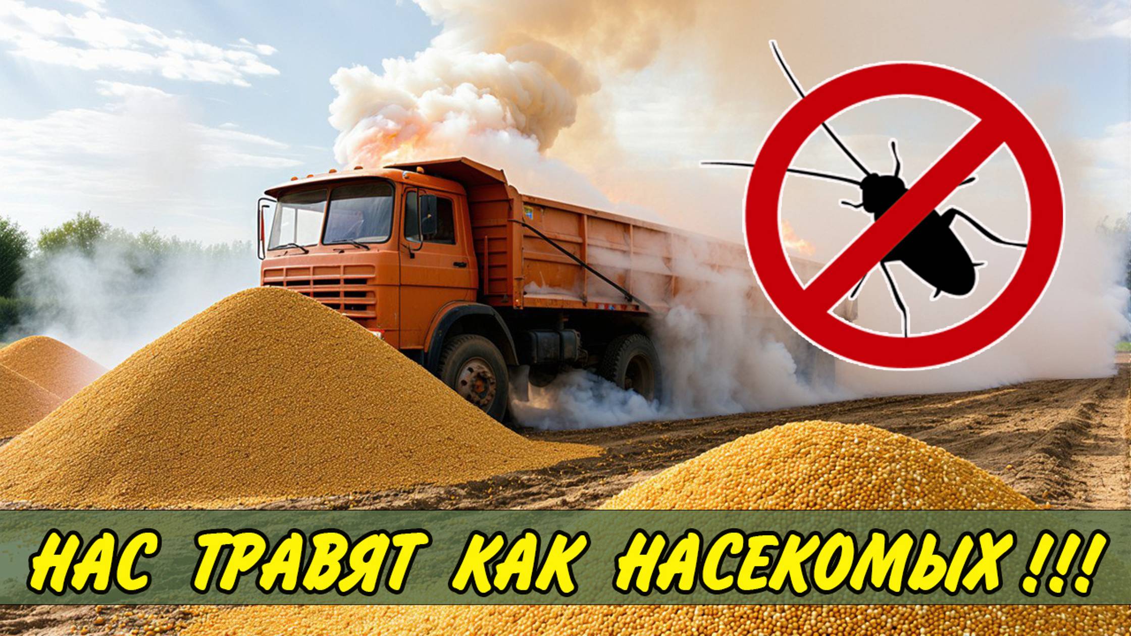 ВСЯ ПРАВДА О ФУМИГАЦИЯ ЗЕРНА: как нас травят!!!  Камаз зерновоз
