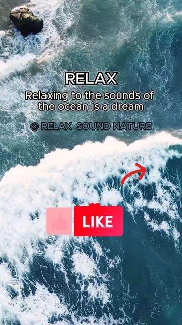Relaxing to the sounds the ocean is dream / short #relaxingmusic #oceansounds #ocean #relax #shorts