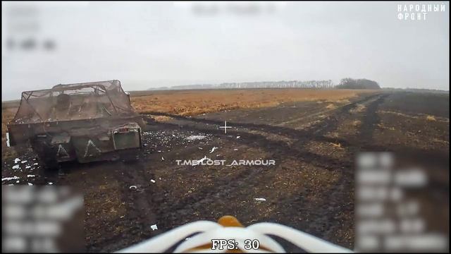Поражение шведской БМП CV9040C украинской армии ударами FPV-дронов на оптоволокне