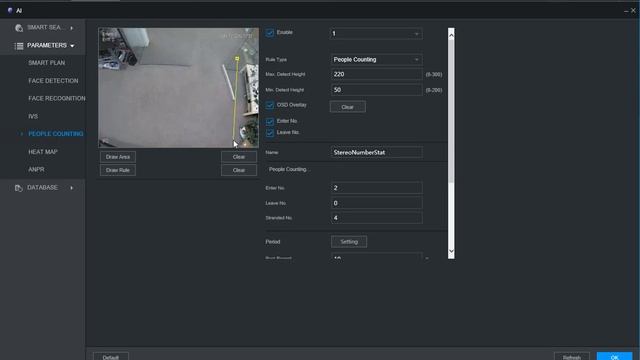New WebUI IVS Setup People Counting