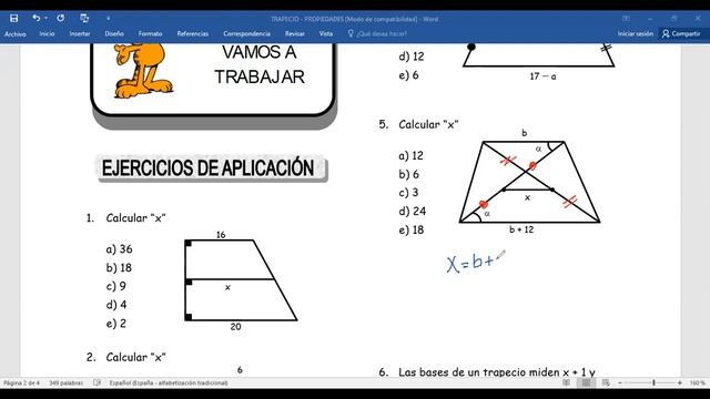 TRAPECIO   PROPIEDADES