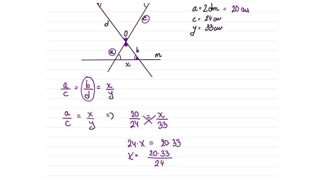 Talesova teorema zadaci i rešenja  |  Matematika za 8 razred