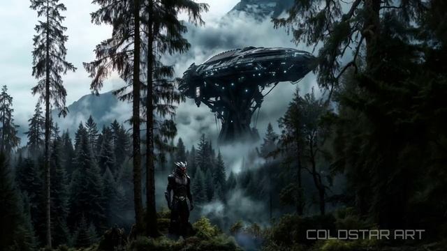Техно-космические охотники, как мрачный фантастический фильм в стиле 80-х