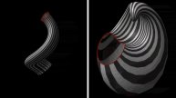 Inversion of circular-helix ellipse Monge surface