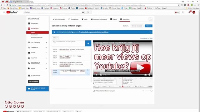 Hoe zet je ondertitels op een Youtube video?