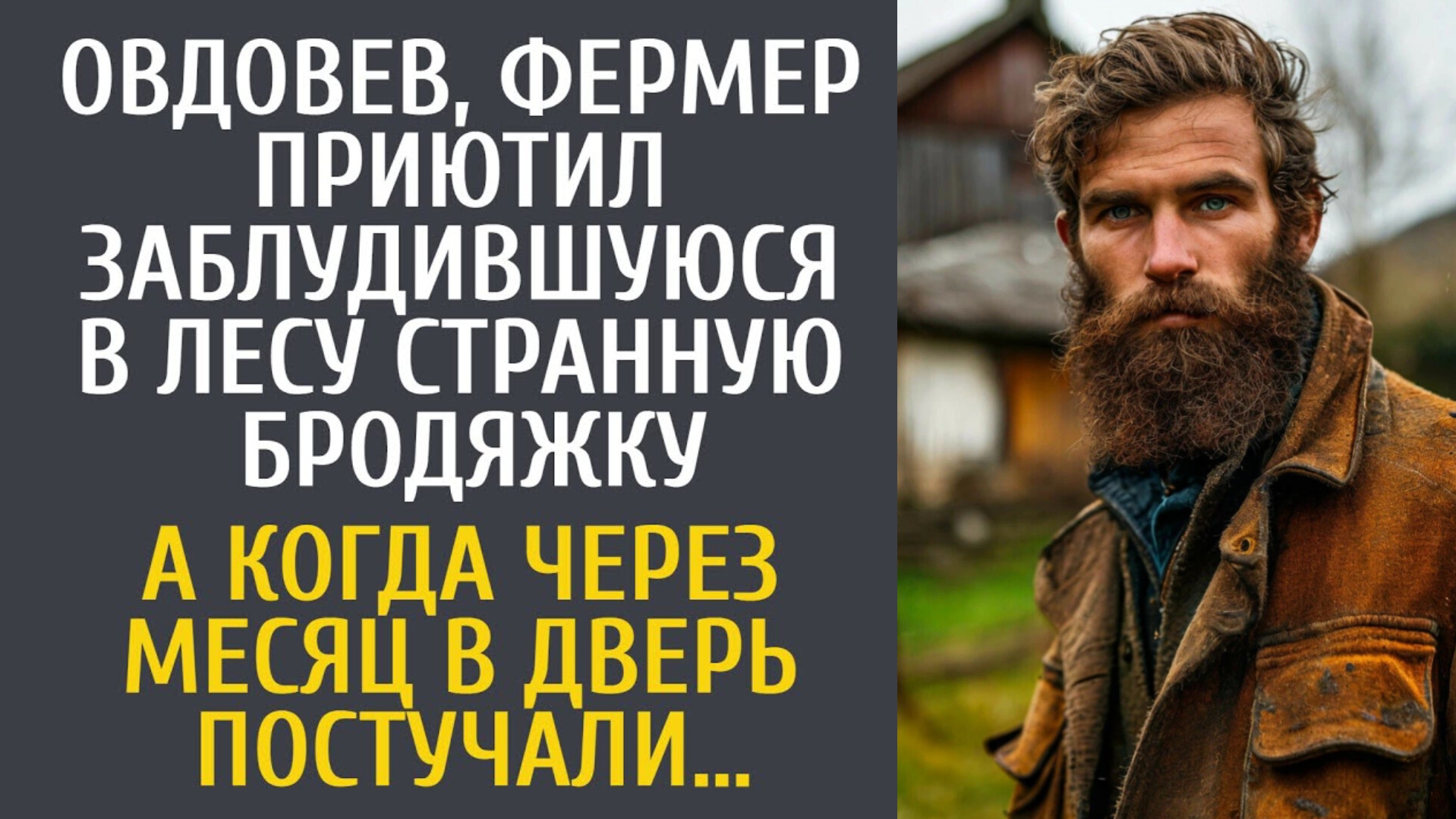 История из жизни: фермер-вдовец приютил "потеряшку" из леса, но после стука в дверь всё резко....