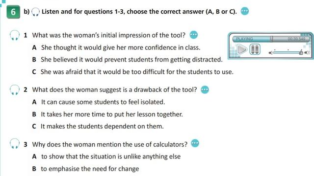 Aspect 11 grade Module 5D Listening