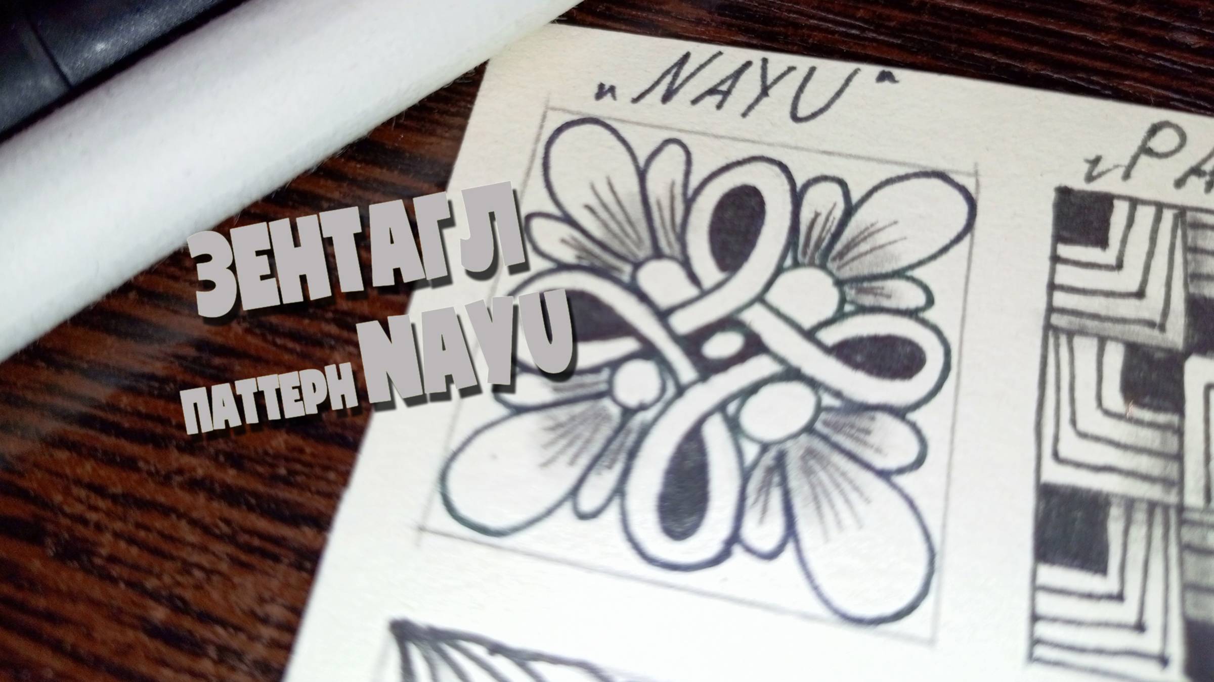 Как нарисовать зентагл узор. Зентагл узор NAYU. Учимся рисовать паттерн зентаглов вместе. Видео урок