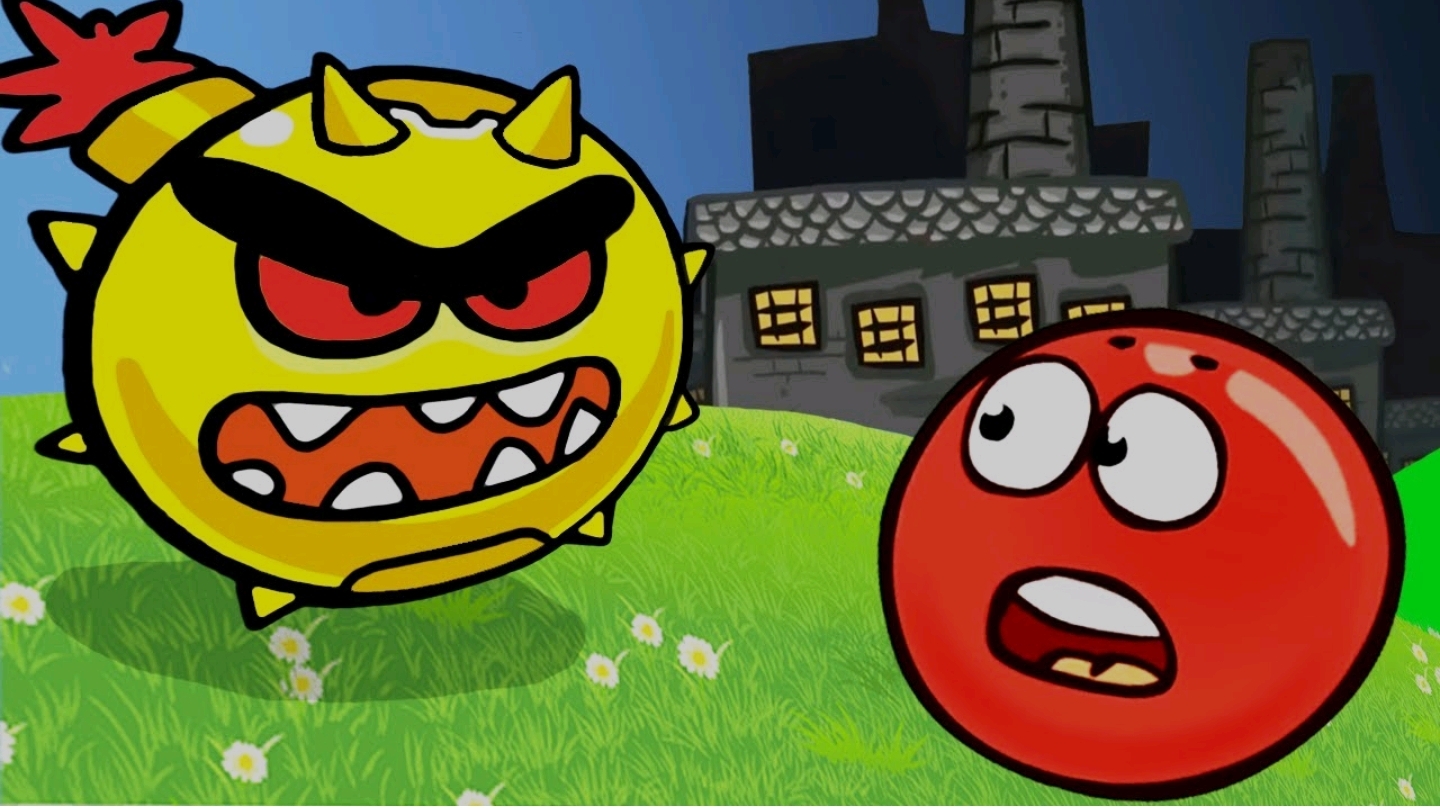Новый КРАСНЫЙ ШАРИК  против ЧЕРНЫХ КВАДРАТОВ или игра RED BALL4