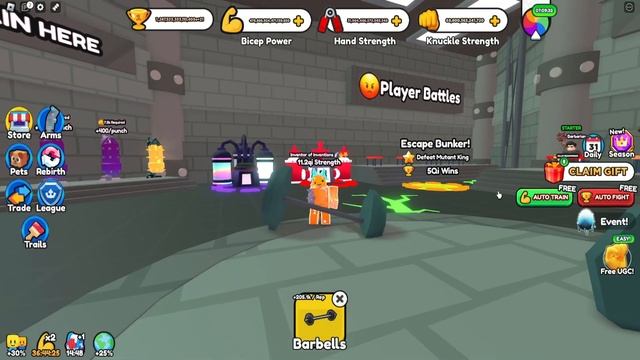 ✨ЧТО😱теперь можем обменятся не толка петы😲В Arm Wrestle Simulator  В РОБЛОКС! ROBLOX