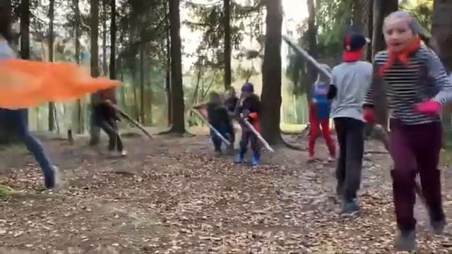 ДетиЛюбят поход "рыцарские игры"
