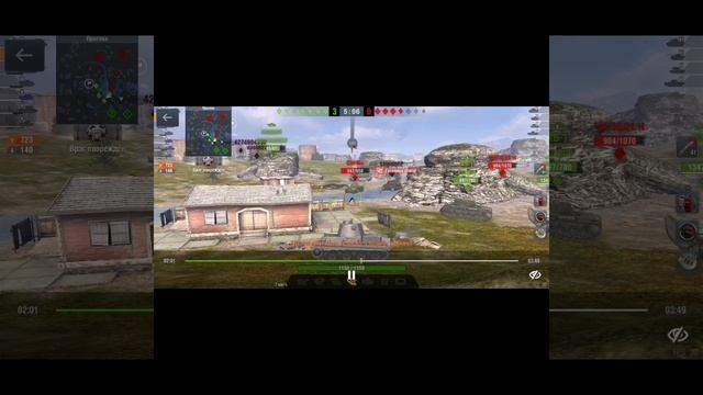 Tanks Blitz: реплей на тяжёлом танке