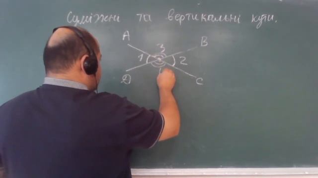 Суміжні та вертикальні кути (Геометрія 7 клас)