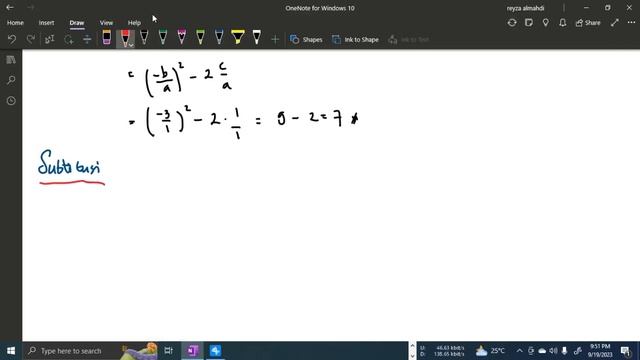 Persamaan Kuadrat variasi dari soal teorema vieta