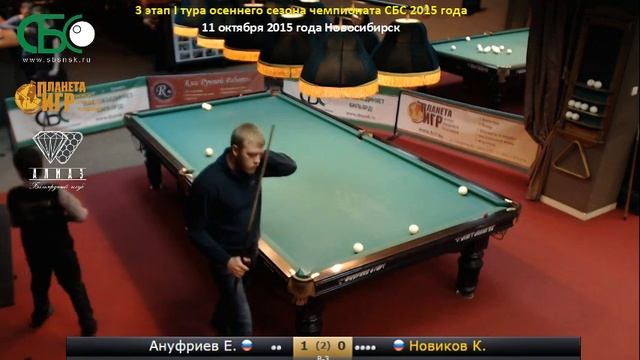 Ануфриев - Новиков. 3 этап I тура осеннего сезона чемпионата СБС 2015 года.