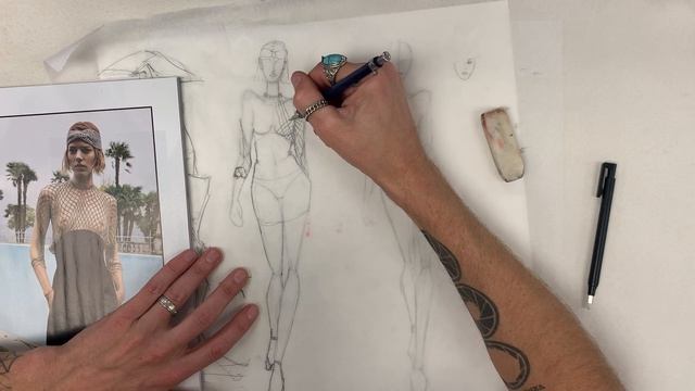 FASHION SKETCHING DIAMONDS&SPARKLE