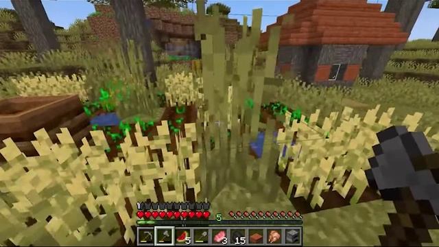 Minecraft 1.19 первый день выживания, строительство и ферма 🌳🐄 Начало истории!