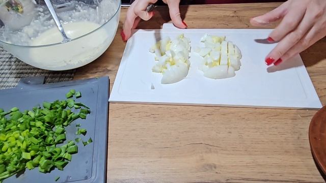 Ленивые пирожки с яйцом и луком