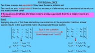 Row Equivalence